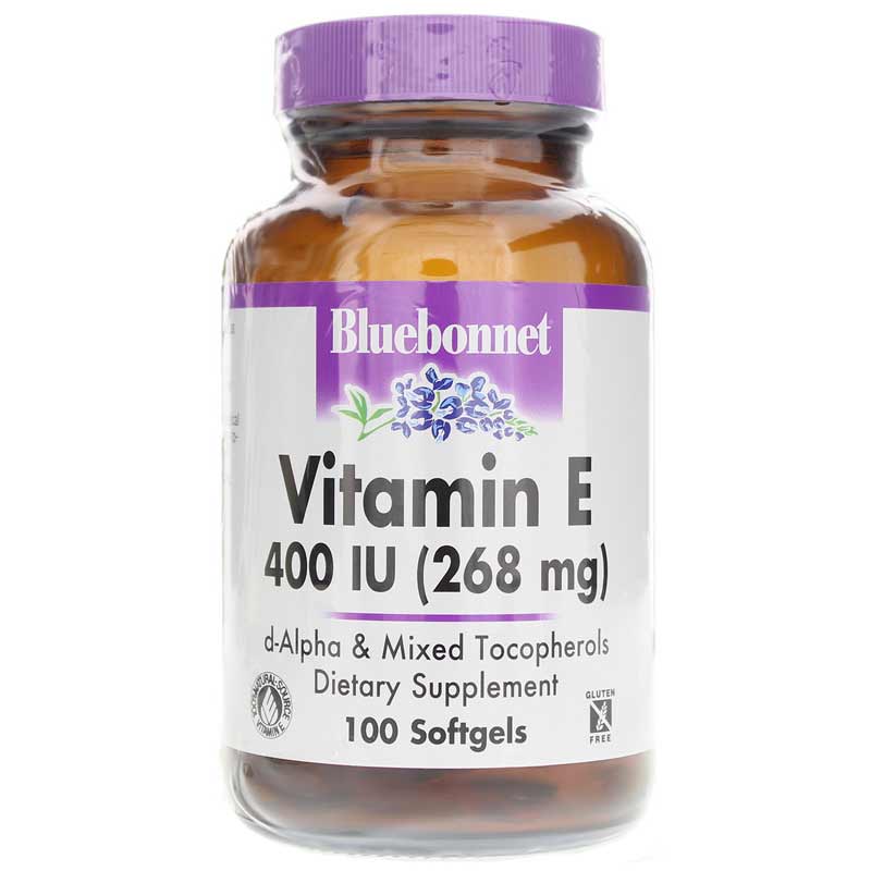 Bluebonnet Vitamin E 400 IU (268 Mg) 100 Softgels