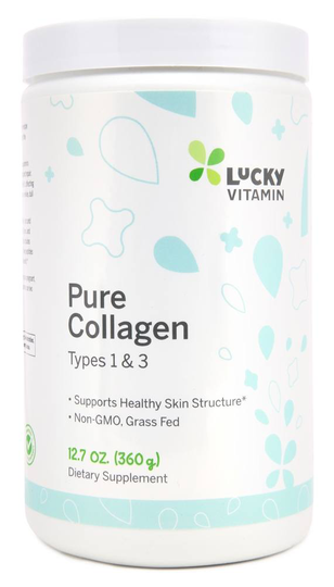 LuckyVitamin - Pure Collagen Protein Powder Types 1 & 3 60 servings - 12.7 oz.