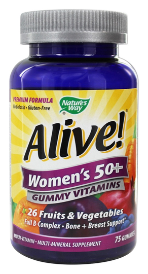 Nature's Way - Alive Women's 50 Gummy Vitamins - 75 Gummies