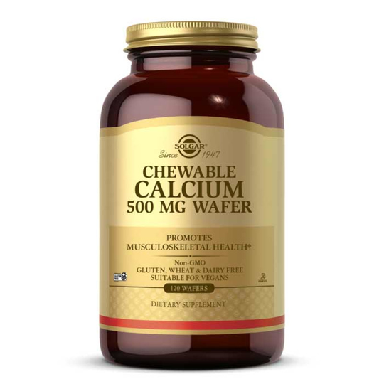 Solgar Chewable Calcium 500 Mg Wafer 120 Wafers