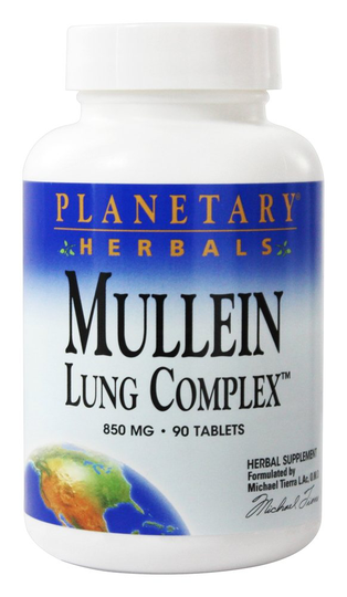 Planetary Herbals - Mullein Lung Complex 850 mg. - 90 Tablets