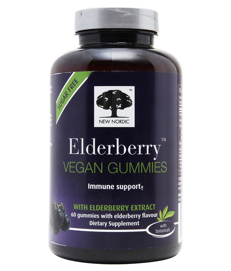 New Nordic - Elderberry Vegan Gummies - 60 Gummies