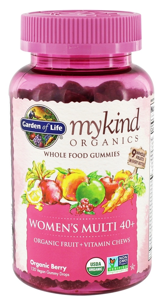 Garden of Life - mykind Organics Women's Multi 40 Whole Food Gummies Berry - 120 Gummies