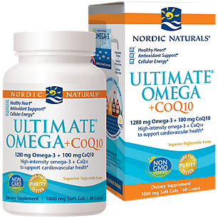 Ultimate Omega + CoQ10 - 1,280 MG Omega-3s + 100 MG CoQ10 (60 Softgels)