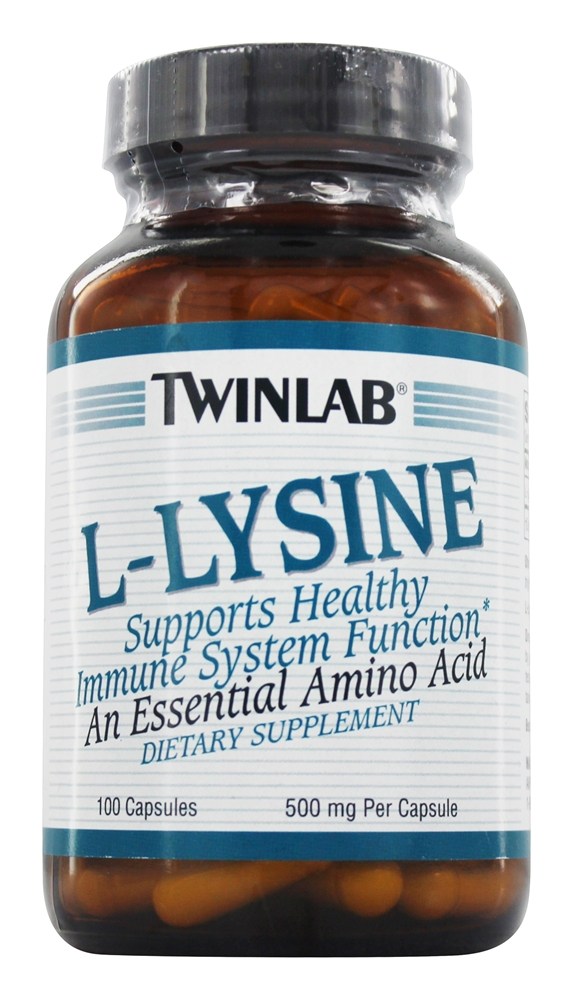 Twinlab - L-Lysine 500 mg. - 100 Capsules