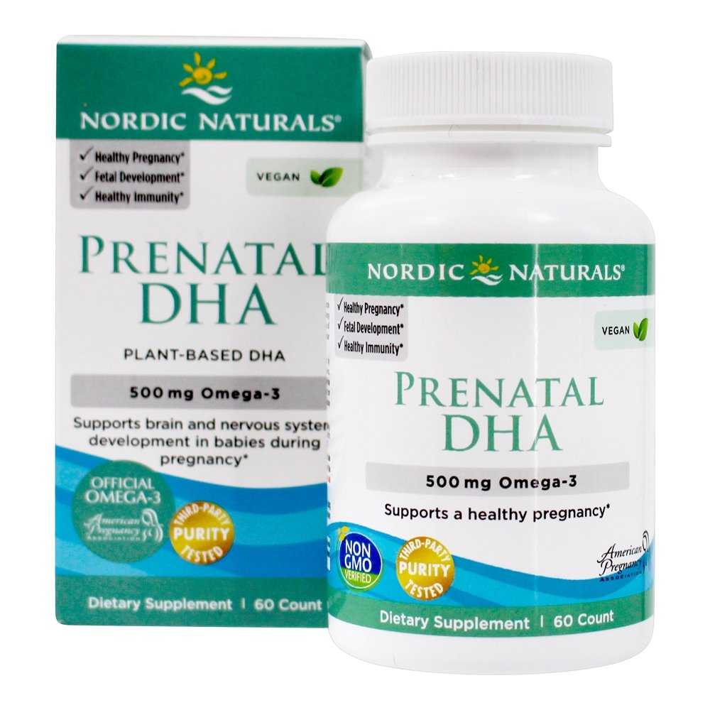 Nordic Naturals - Vegan Prenatal Plant-Based DHA Omega-3 500 mg. - 60 Softgels