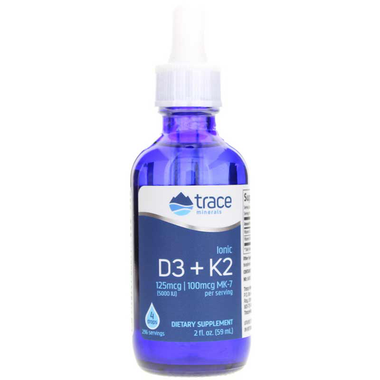 Trace Minerals Research Ionic D3 + K2 2 Oz