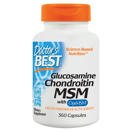 Doctor's Best - Glucosamine Chondroitin MSM with OptiMSM - 360 Capsules