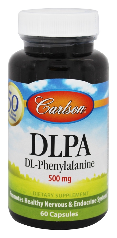 Carlson Labs - DLPA DL-Phenylalanine 500 mg. - 60 Capsules