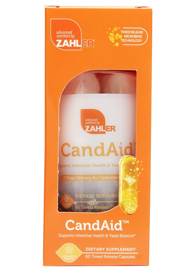 Zahler - CandAid Intestinal Health & Yeast Balance - 60 Capsules