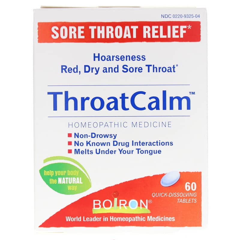 Boiron ThroatCalm Sore Throat 60 Tablets