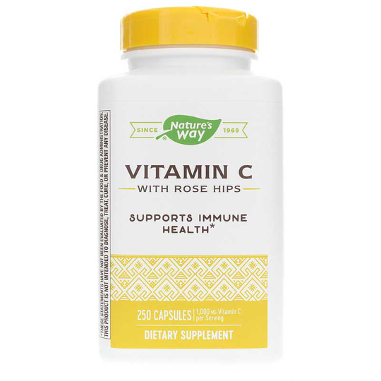 Natures Way Vitamin C with Rose Hips 250 Capsules