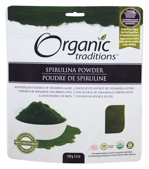 Organic Traditions - Spirulina Powder - 5.3 oz.