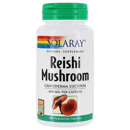 Solaray - Reishi Mushroom 600 mg. - 100 Vegetarian Capsules