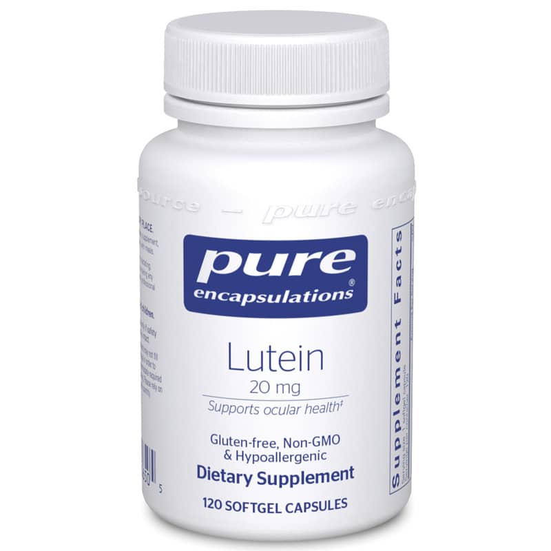 Pure Encapsulations Lutein 20 Mg 120 Softgels