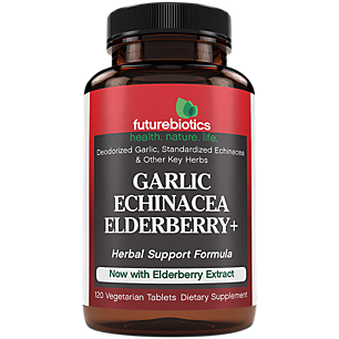 Garlic, Echinacea & Elderberry+ -Herbal Support Formula (120 Tablets)