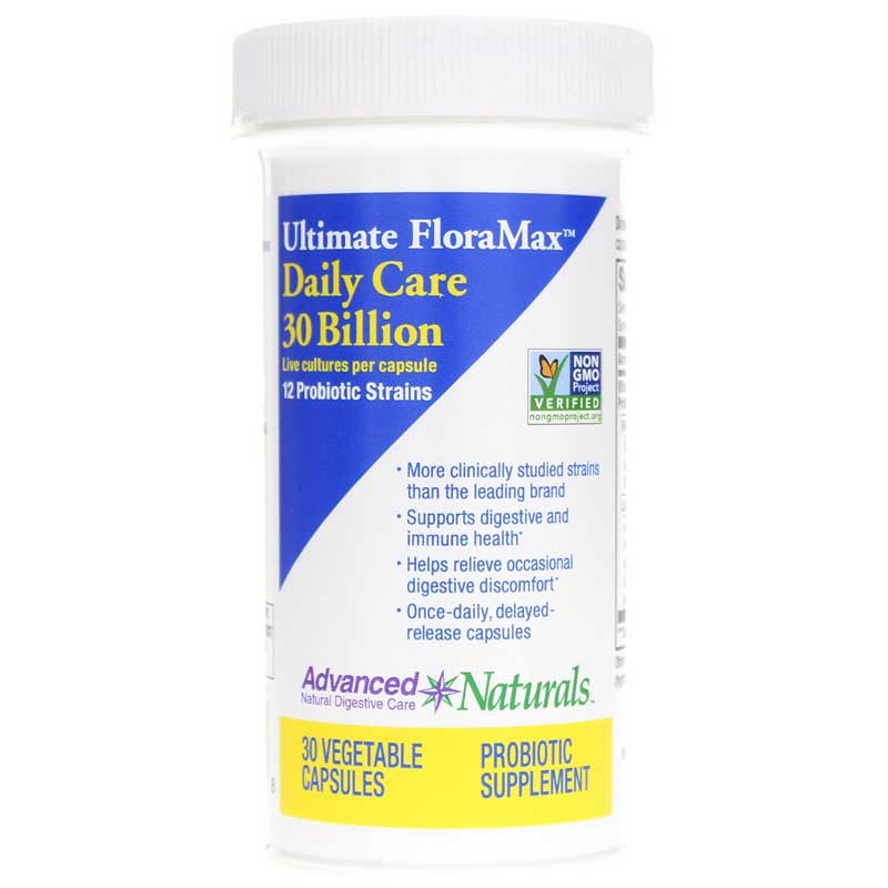 Advanced Naturals Ultimate FloraMax Daily Care 30 Billion 30 Veg Capsules
