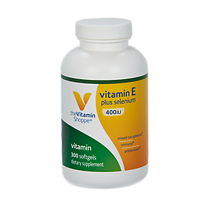 Vitamin E Plus Selenium - Supports Immune & Cardiovascular Health - 400 IU (300 Softgels)