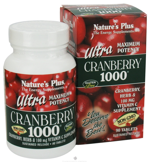 Natures Plus - Ultra Cranberry 1000 Sustained Release - 90 Tablets