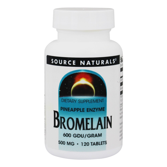 Source Naturals - Bromelain Pineapple Enzyme 600 GDU/Gram 500 mg. - 120 Tablets