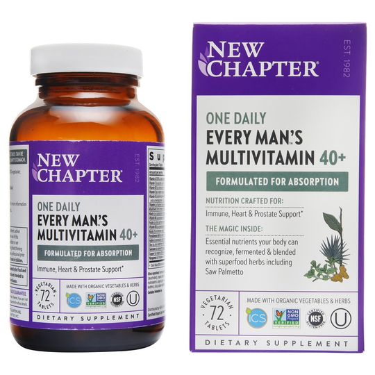 New Chapter - One Daily Every Man's Multivitamin 40 - 72 Vegetarian Tablets