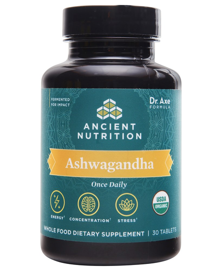 Ancient Nutrition - Ashwagandha Once Daily - 30 Tablets
