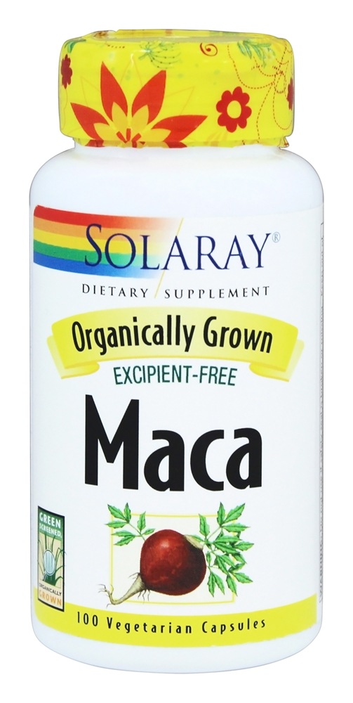 Solaray - Organically Grown Maca - 100 Vegetarian Capsules