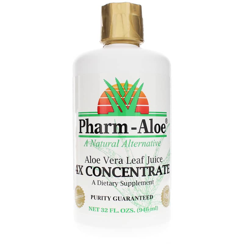 Pharm Aloe Aloe Vera Leaf Juice 4X Concentrate 32 Oz