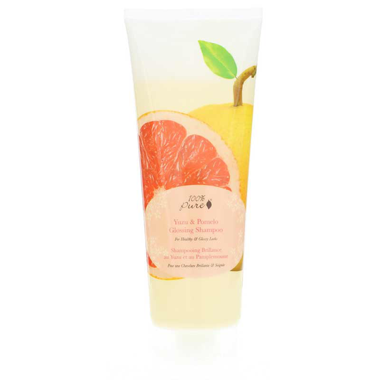 100% Pure Yuzu & Pomelo Glossing Shampoo 8 Oz