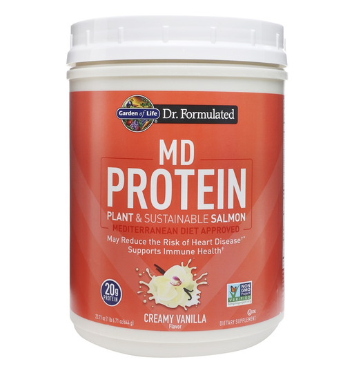 Garden of Life - MD Protein Plant & Sustainable Salmon Creamy Vanilla - 22.71 oz.
