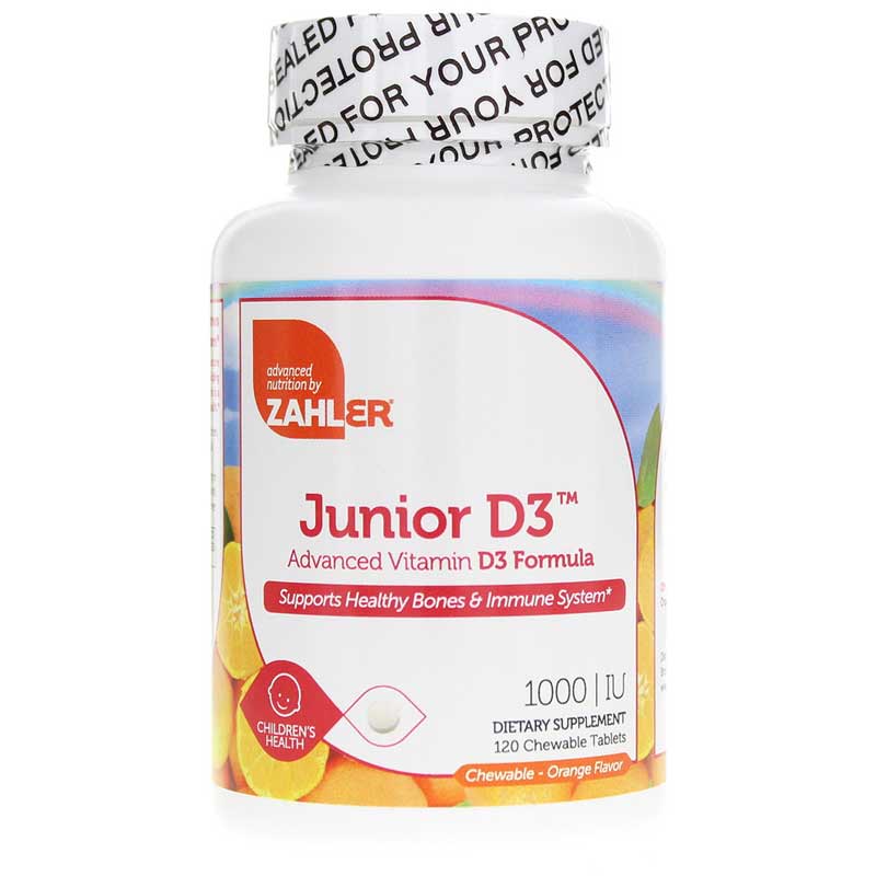 Zahler Junior D3 1000 IU 120 Chewable Tablets