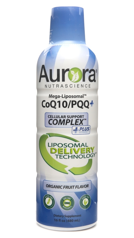 Vida Lifescience - Aurora Nutrascience Mega-Liposomal CoQ10 PQQ Organic Fruit Flavor 300 mg. - 16 fl. oz.