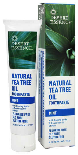 Desert Essence - Toothpaste Natural Tea Tree Oil With Baking Soda Mint - 6.25 oz.