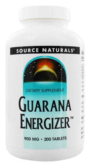 Source Naturals - Guarana Energizer 900 mg. - 200 Tablets