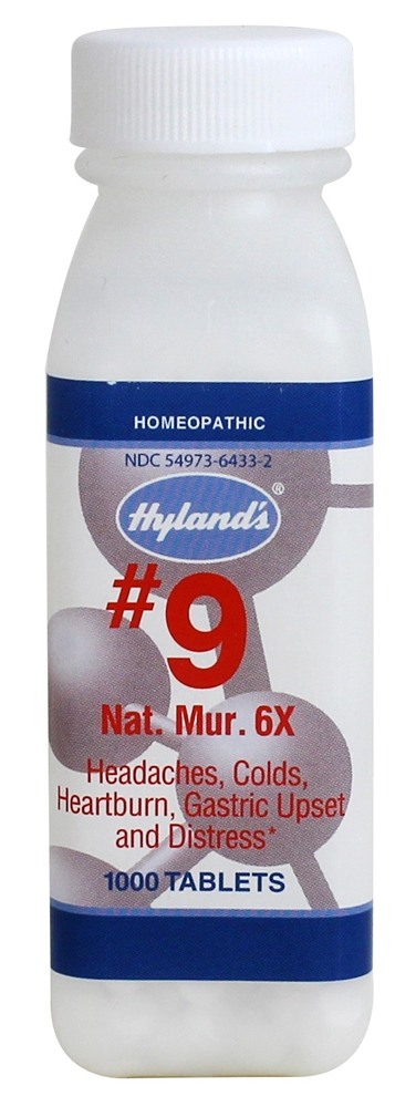 Hylands - Cell Salts 9 Natrum Muriaticum 6 X - 1000 Tablets