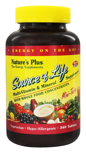 Natures Plus - Source Of Life Mini-Tabs - 360 Tablets