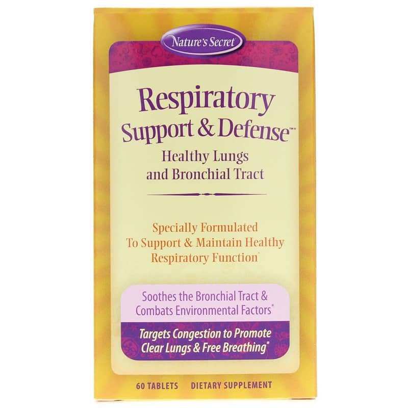 Natures Secret Respiratory Support & Defense 60 Tablets