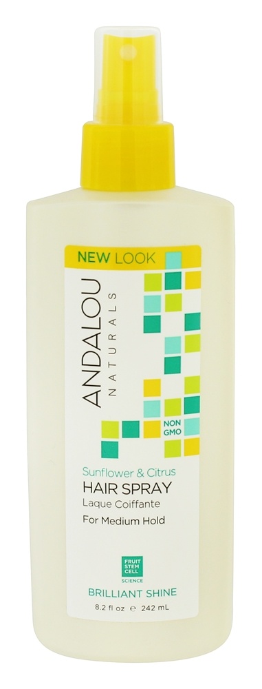 Andalou Naturals - Brilliant Shine Hair Spray Sunflower & Citrus - 8.2 fl. oz.