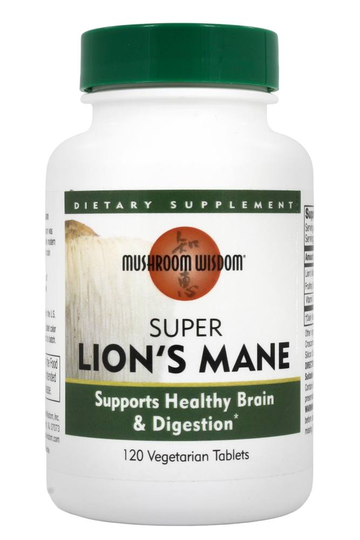 Mushroom Wisdom - Super Lion's Mane with Maitake D Fraction - 120 Tablets Formerly Maitake Products