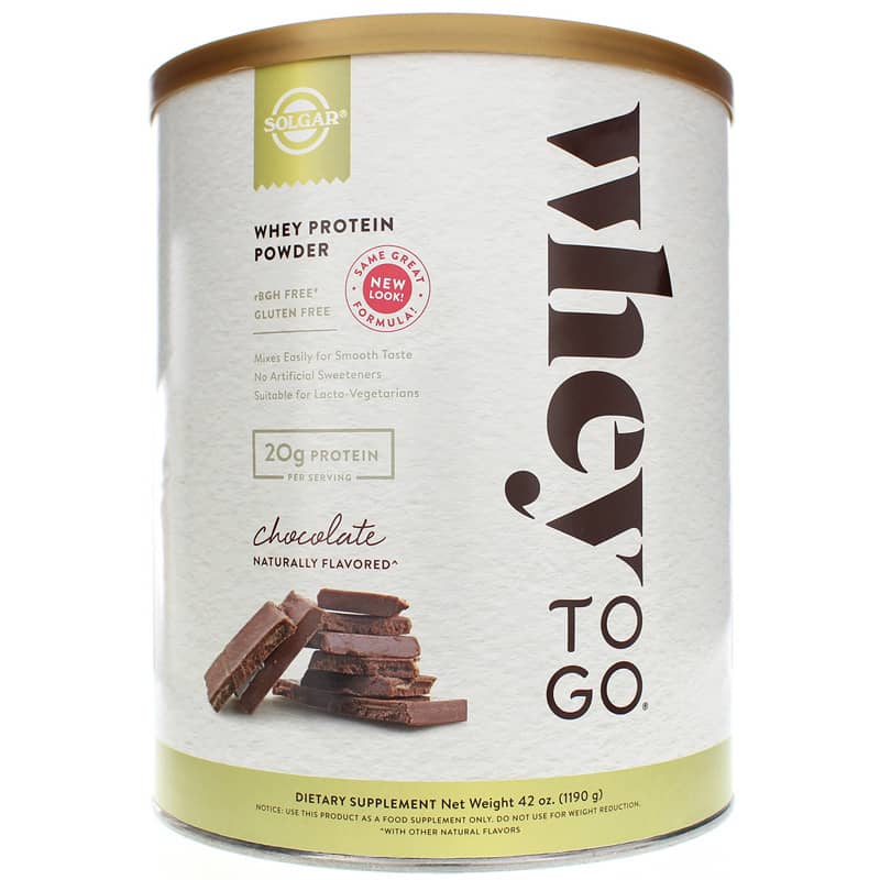 Solgar Whey To Go Whey Protein Chocolate 42 Oz