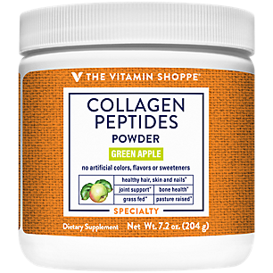 Collagen Peptides Powder - Supports Healthy Hair, Skin, Nails, Bones & Joints - Green Apple (7.2 oz. / 30 Servings)