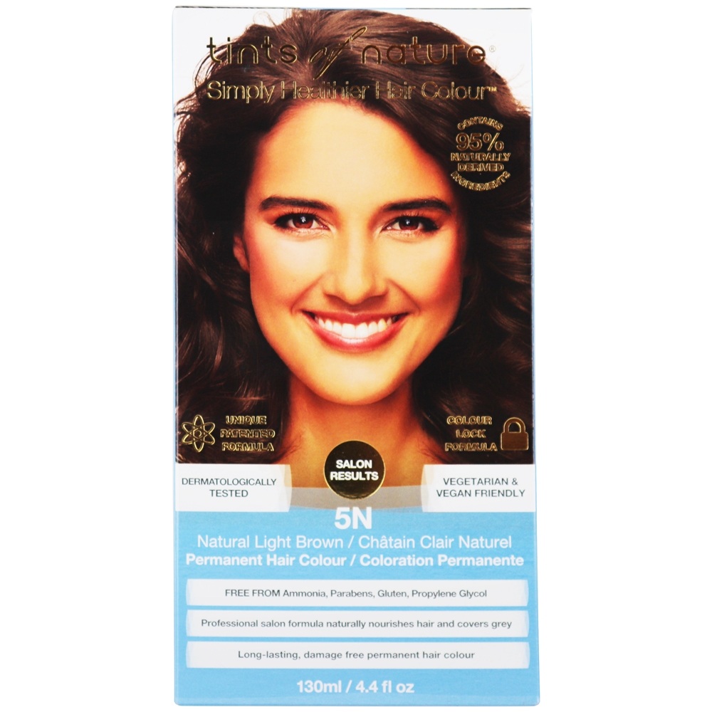 Tints Of Nature - Conditioning Permanent Hair Color 5N Natural Light Brown - 4.4 fl. oz.