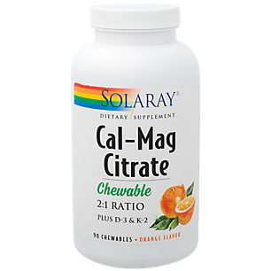 Calcium Magnesium Citrate with Vitamin D3 & K2 - Orange (90 Chewable Wafers)