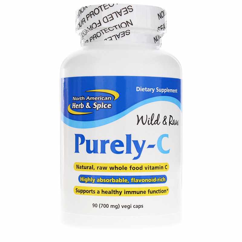 North American Herb & Spice Purely-C Wild & Raw 90 Veg Capsules
