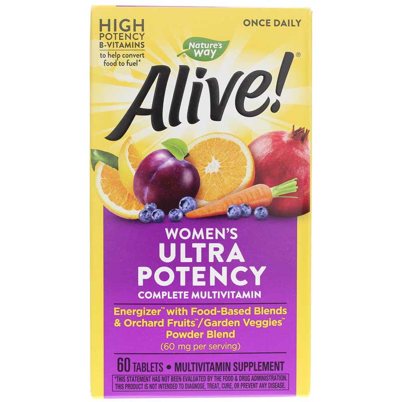 Natures Way Alive Once Daily Women's Ultra Potency Multi 60 Tablets