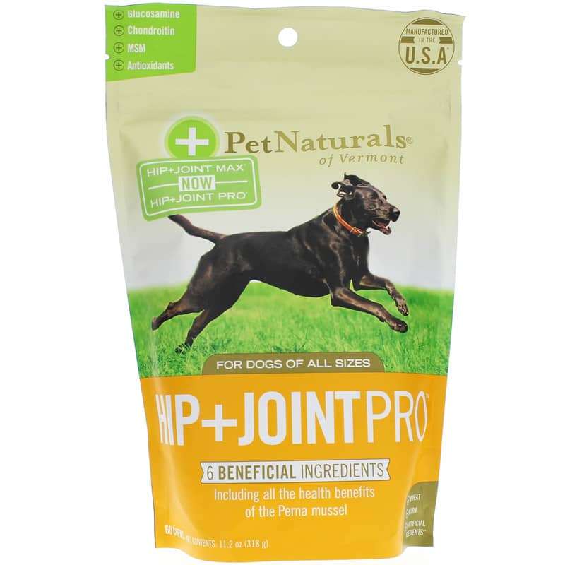 Pet Naturals Of Vermont Hip + Joint Pro for Dogs of All Sizes 60 Chewables