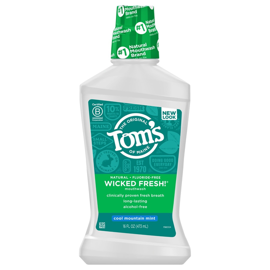 Tom's of Maine - Alcohol Free Natural Mouthwash Wicked Fresh Cool Mountain Mint - 16 fl. oz.