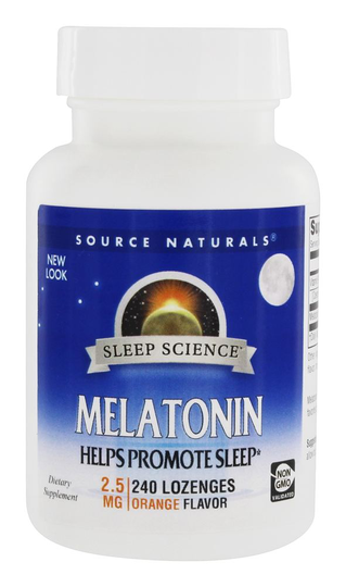 Source Naturals - Melatonin Orange Flavor 2.5 mg. - 240 Lozenges