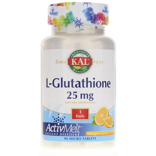 Kal L-Glutathione 25 Mg ActivMelt Orange 90 Tablets