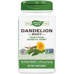 Dandelion Root - Diuretic Herb - 1,575 MG (180 Vegan Capsules)